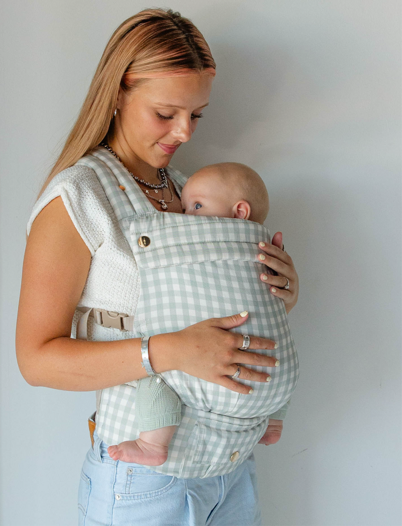 Monroe x Coco Gingham - Cotton Premium Baby Carrier (7-35 lbs)