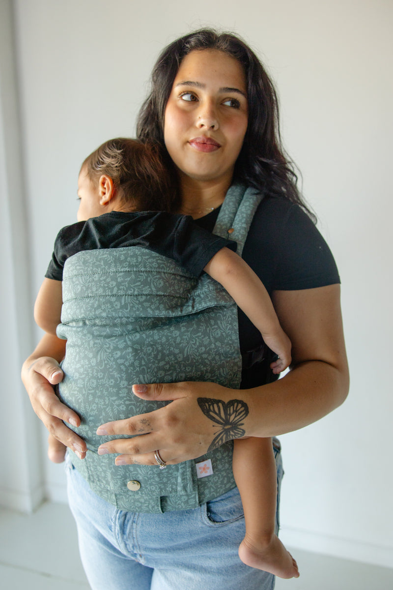 Monroe x Coco Bloom – Neutral Cotton Premium Baby Carrier (7–35 lbs)