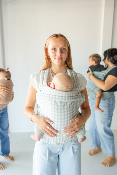 Monroe x Coco Gingham - Cotton Premium Baby Carrier (7-35 lbs)