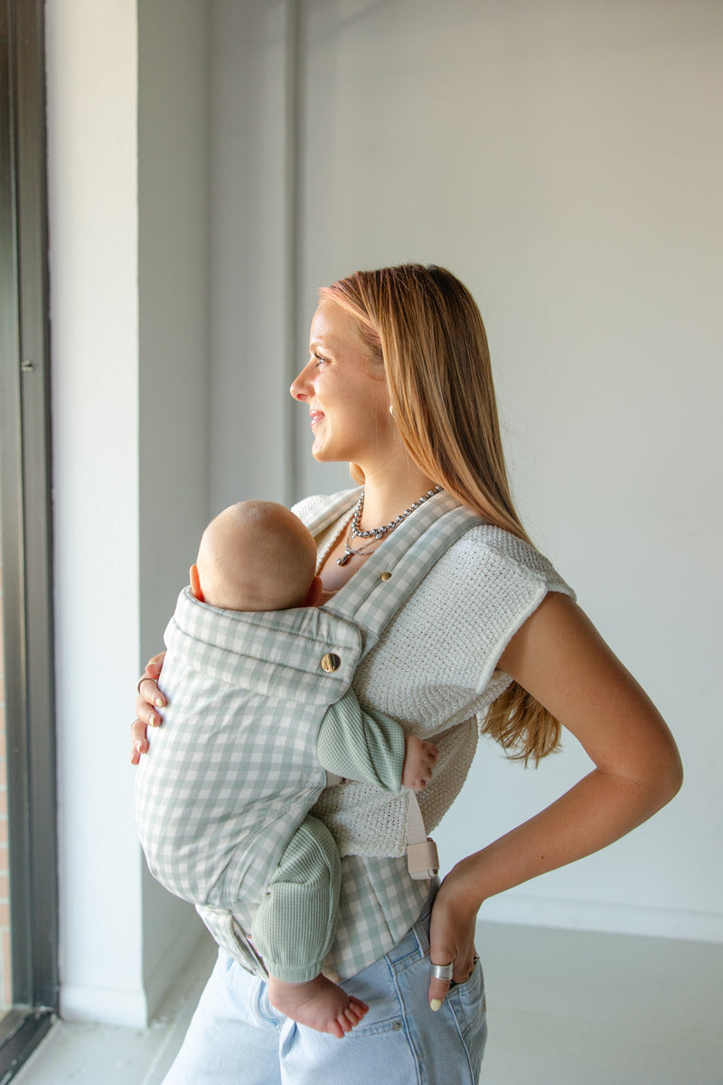 Monroe x Coco Gingham - Cotton Premium Baby Carrier (7-35 lbs)