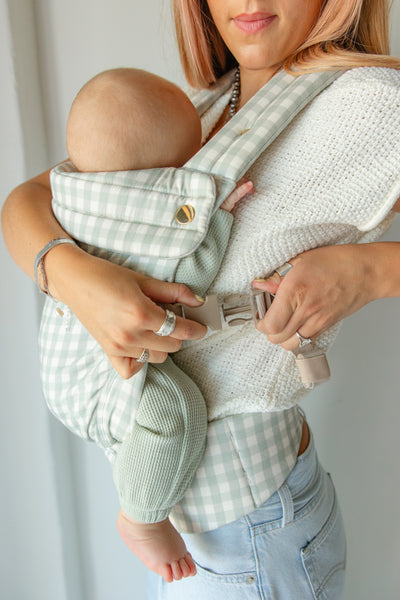 Monroe x Coco Gingham - Cotton Premium Baby Carrier (7-35 lbs)