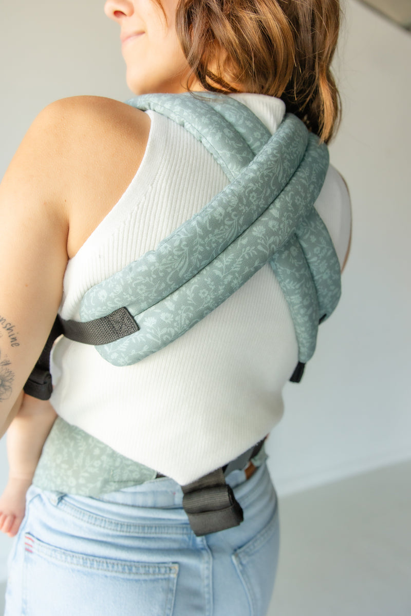 Monroe x Coco Bloom – Neutral Cotton Premium Baby Carrier (7–35 lbs)