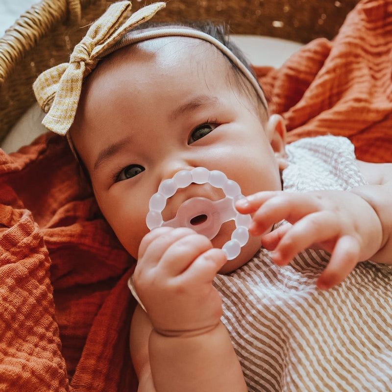 The BUBIE Orthodontic Pacifier + Teether Ring - Little BaeBae