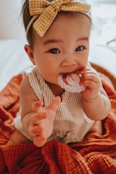 The BUBIE Orthodontic Pacifier + Teether Ring - Little BaeBae