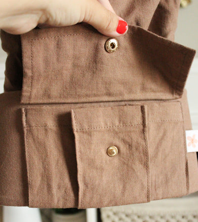 Monroe x Coco Desert - Cotton Linen Premium Baby Carrier (7-35 lbs)