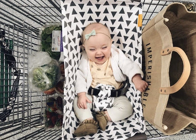 Baby Shopping Cart Hammock - Triangles - Little BaeBae