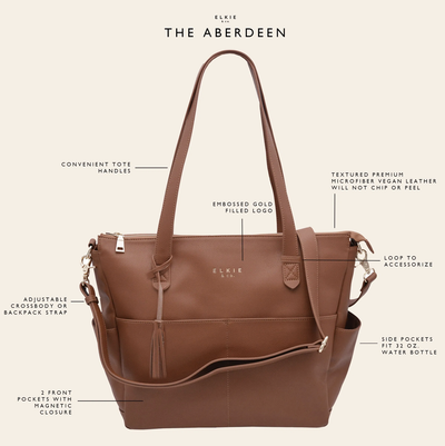 NEW! The Aberdeen - Taupe (Ultimate Mom Bag) - Little BaeBae