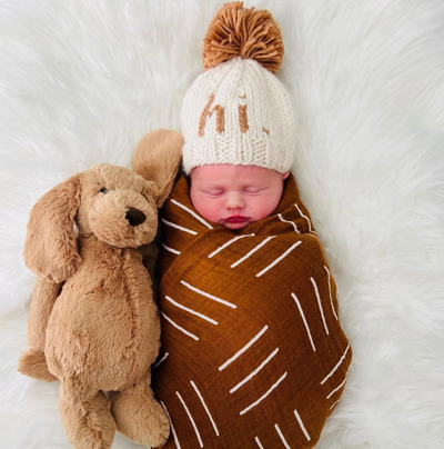 hi. Pecan Hand Knit Beanie