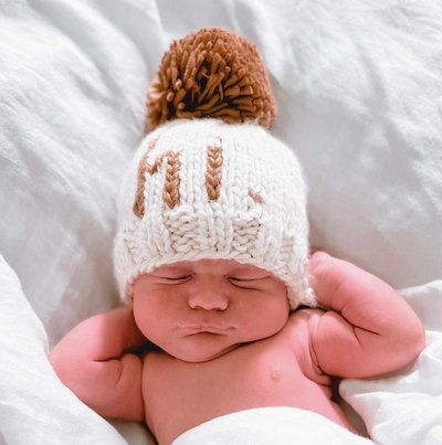 hi. Pecan Hand Knit Beanie