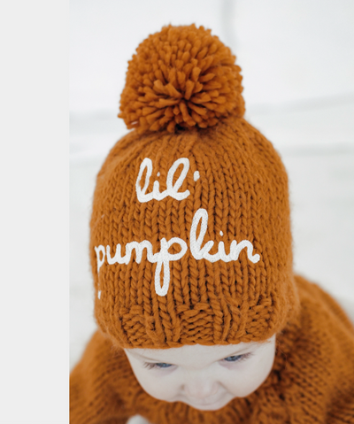 lil' pumpkin Hand Knit Beanie Hat
