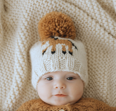 Pony Hand Knit Beanie