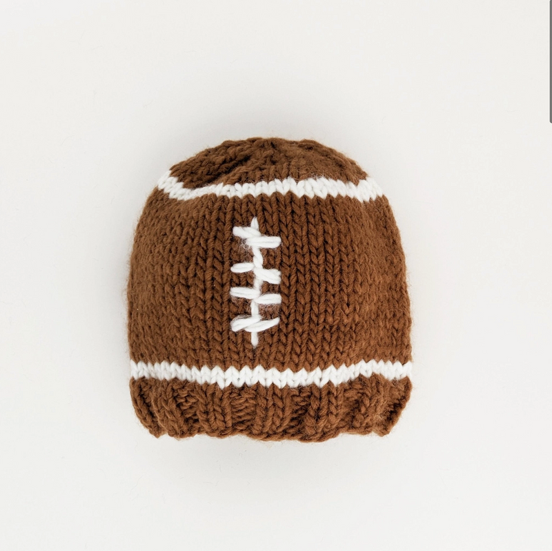 Game Day Football Hand Knit Beanie