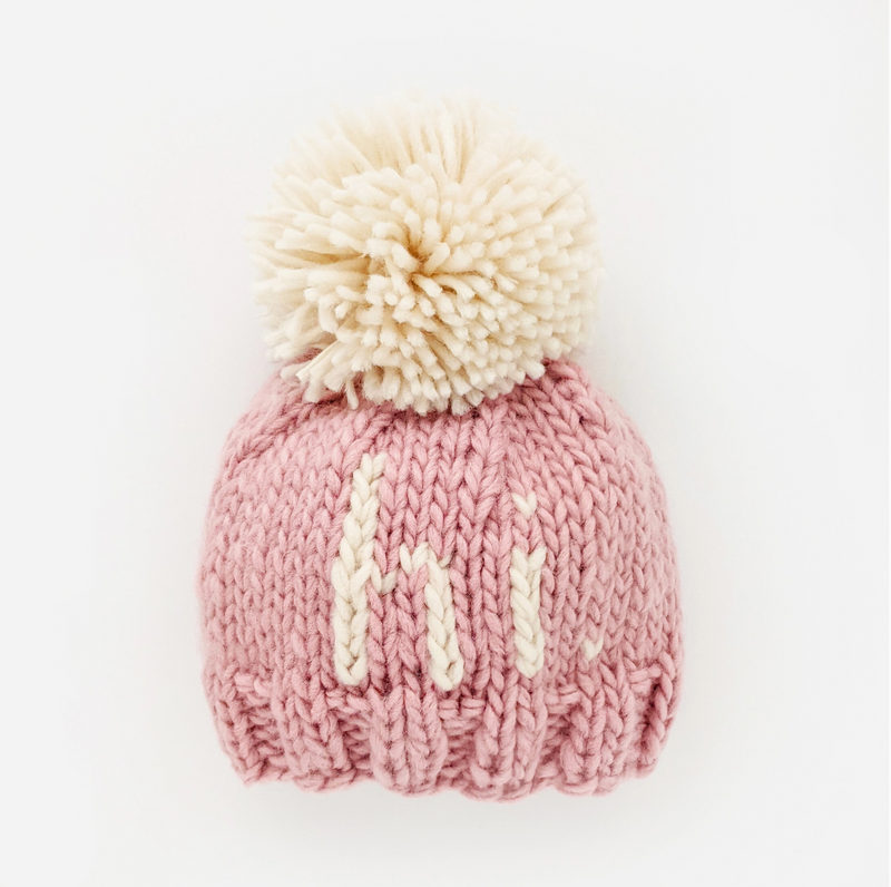 hi. Rosy Hand Knit Beanie