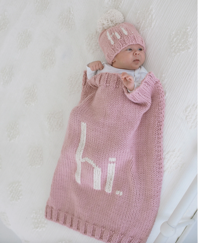 hi. Rosy Hand Knit Beanie