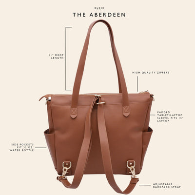 NEW! The Aberdeen - Taupe (Ultimate Mom Bag) - Little BaeBae