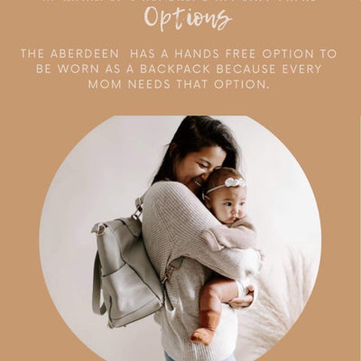 The Aberdeen - Stone (Ultimate Mom Bag) - Little BaeBae