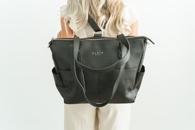 The Aberdeen - Ebony (Ultimate Mom Bag) - Little BaeBae