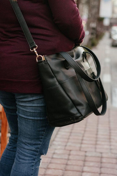 The Aberdeen - Ebony (Ultimate Mom Bag) - Little BaeBae